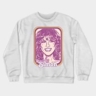 Carly Simon // 80s Style Fan Art Design Crewneck Sweatshirt